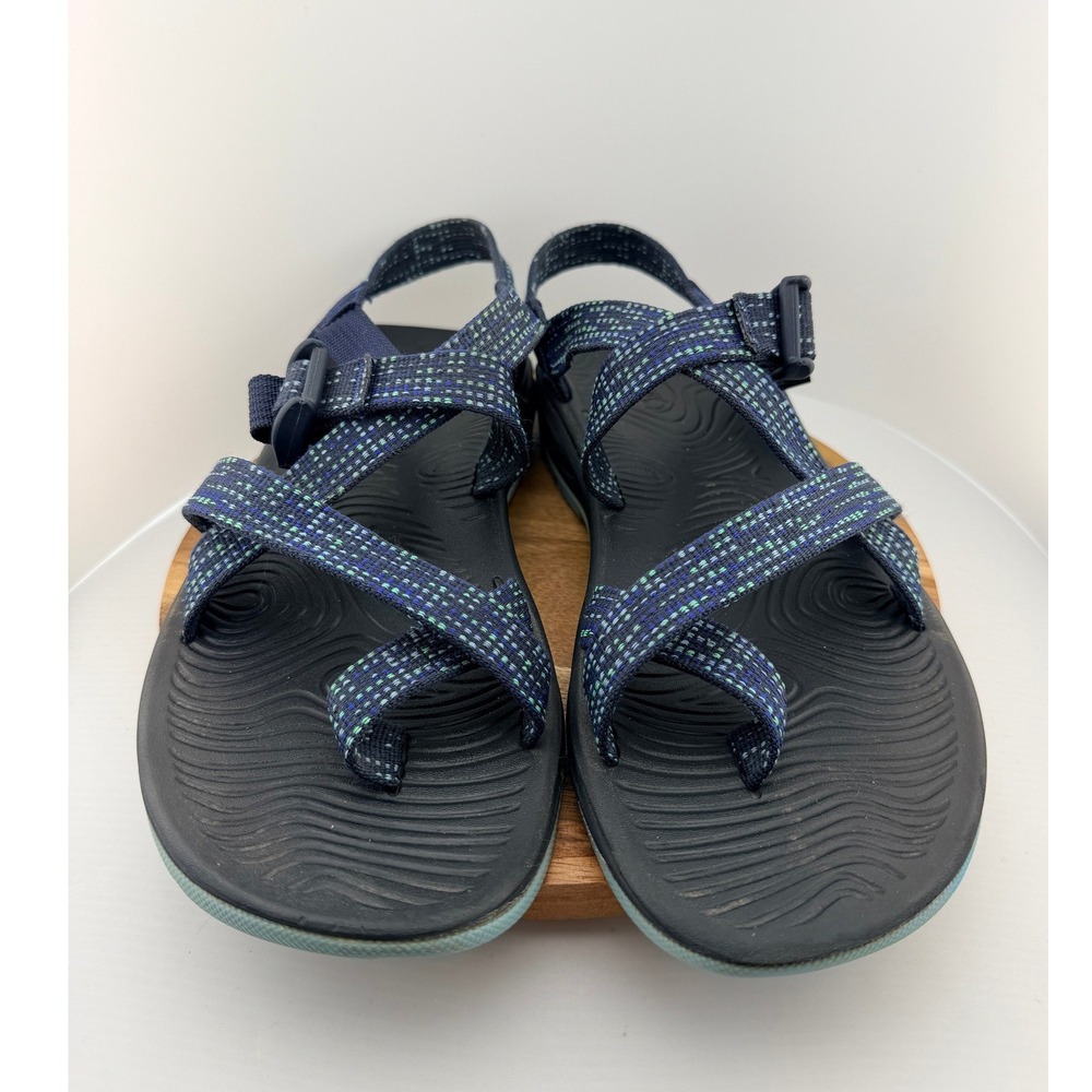 Chaco Women's Z/Volv 2 Wax Eclipse Sandals Size 11 Blue Pixel Strappy Toe Loop